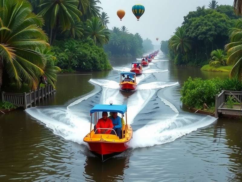 Zip Speed Racer - Onam special event Zip Speed Racer Onam event track with pookalams and boat race